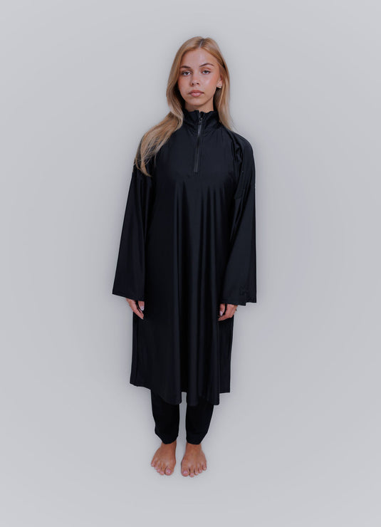 Translation missing: en.The zipper burkini LONG - Black