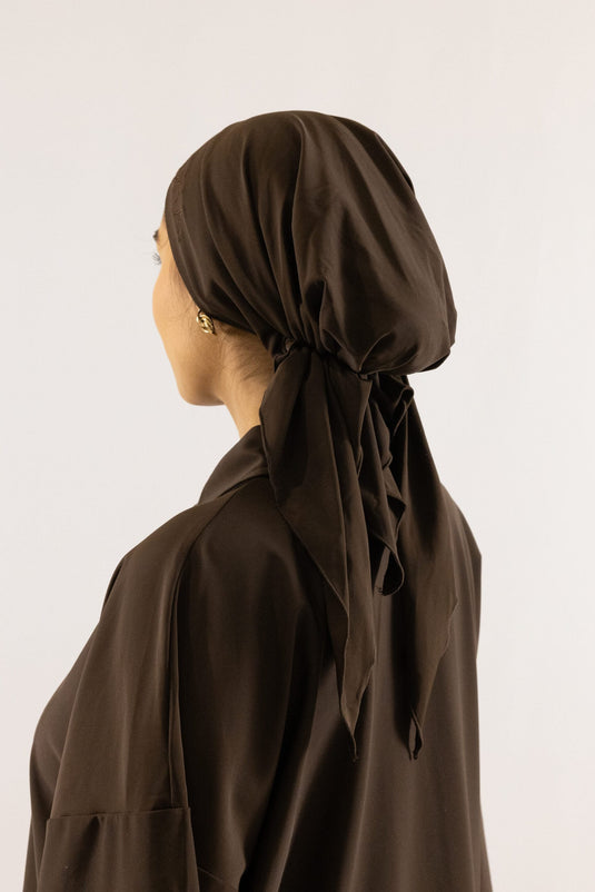 Translation missing: en.Tied up turban - Espresso Brown image