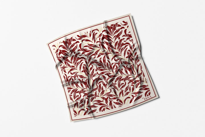 Translation missing: en.Silk Scarf - Burgundy image 0