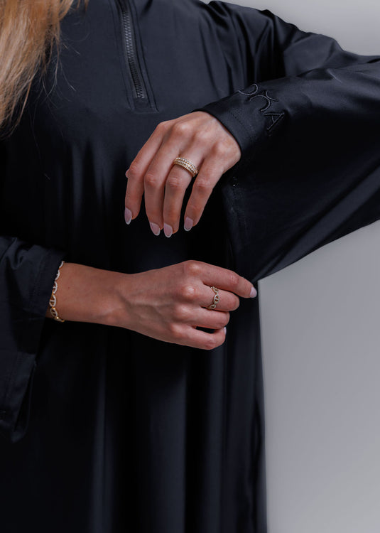 Translation missing: en.The zipper burkini LONG - Black