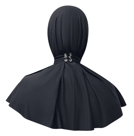 Translation missing: en.Breathable staple scarf - Black image 3