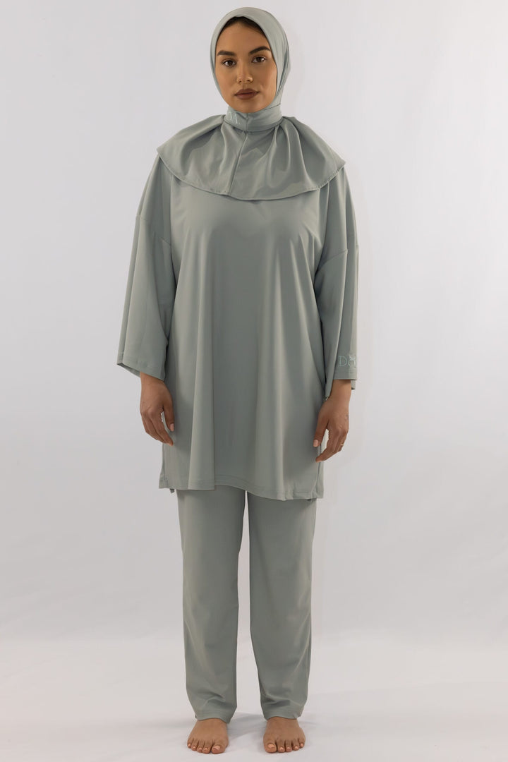 Polo burkini - Sage image 5