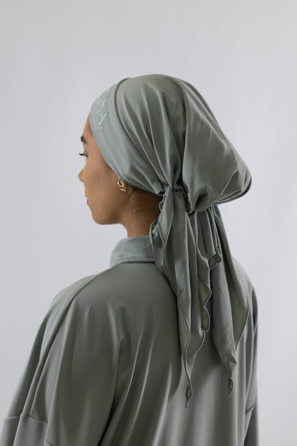 Tied up turban - Sage image