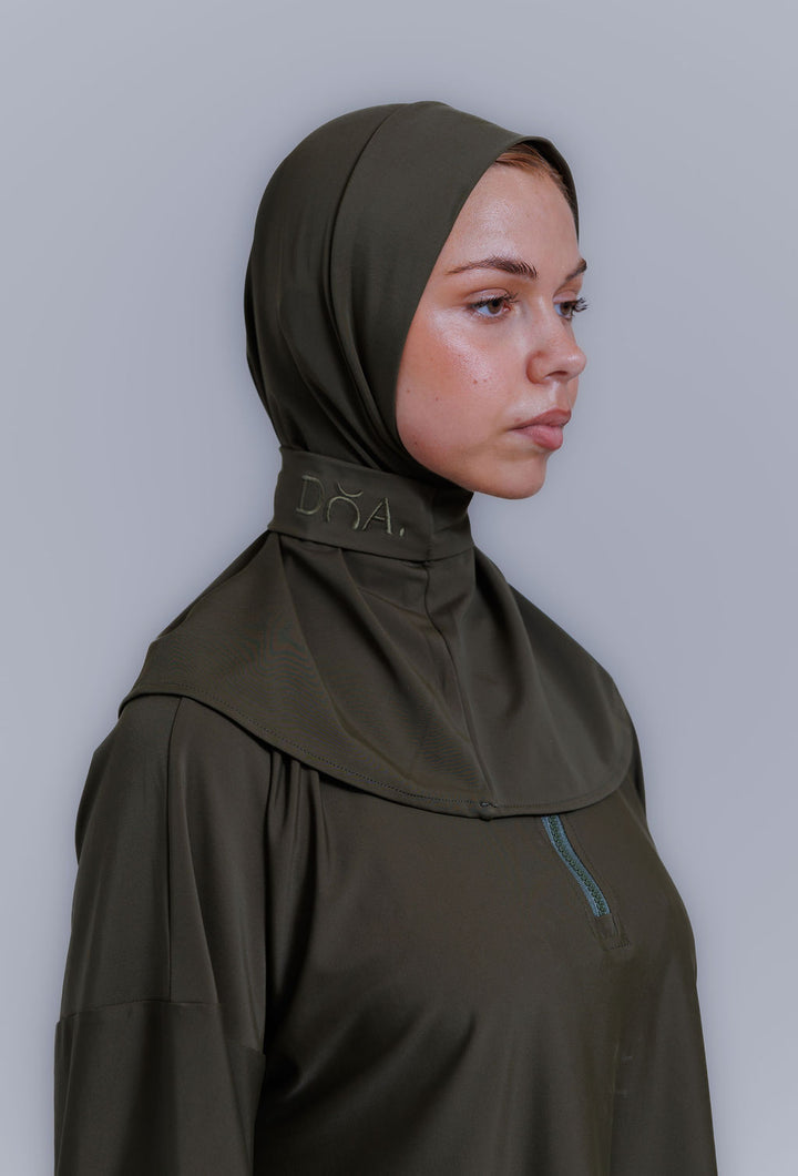 The zipper burkini - Olive green