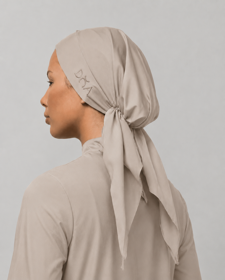 Tied up turban - Khaki
