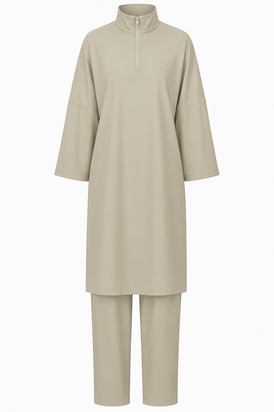 Translation missing: en.The zipper burkini LONG - Khaki