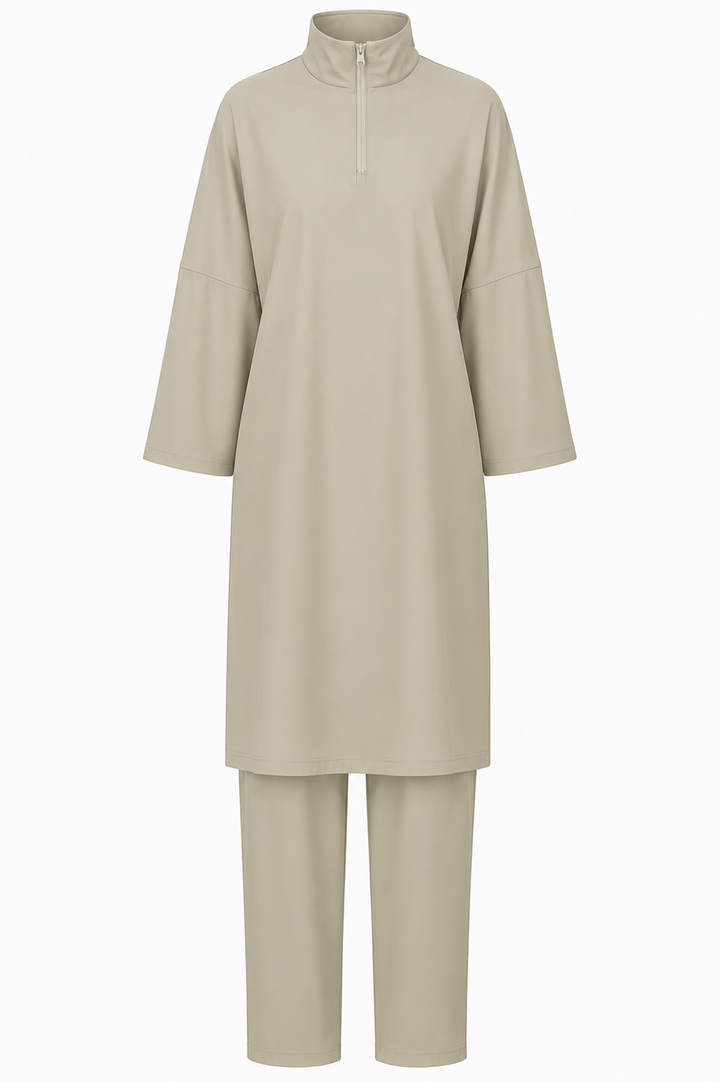 Translation missing: en.The zipper burkini LONG - Khaki