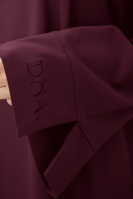 Translation missing: en.Essential Straight-Cut Burkini - Burgundy image 3