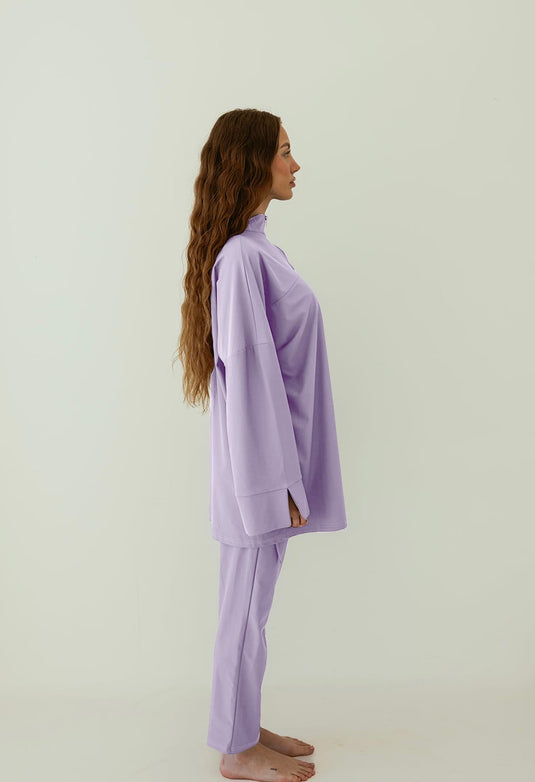 Translation missing: en.Essential Straight Cut Burkini - Lila image 1