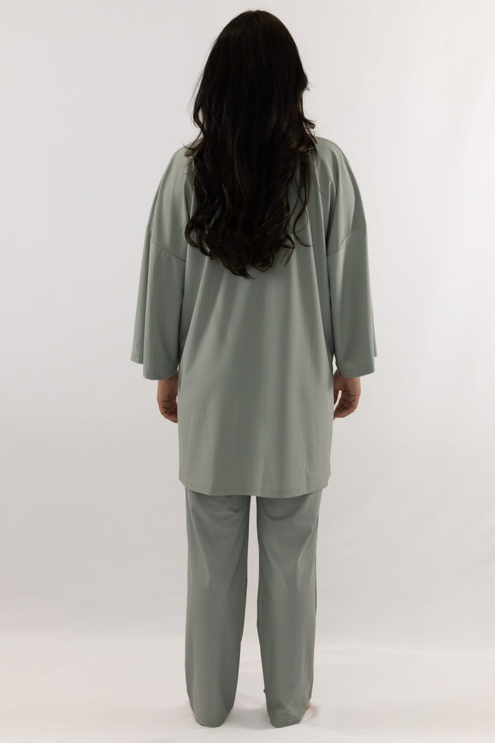 Polo burkini - Sage image 2