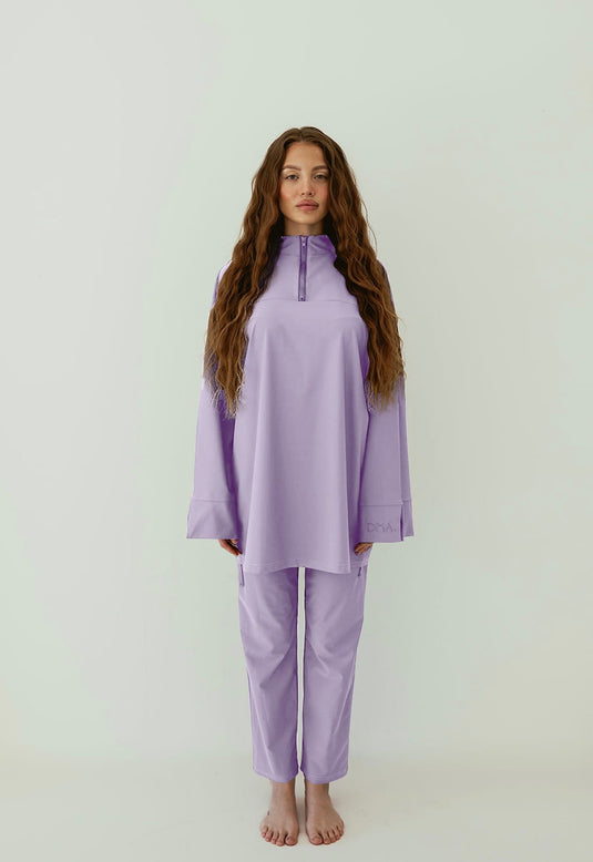 Translation missing: en.Essential Straight Cut Burkini - Lila image 0